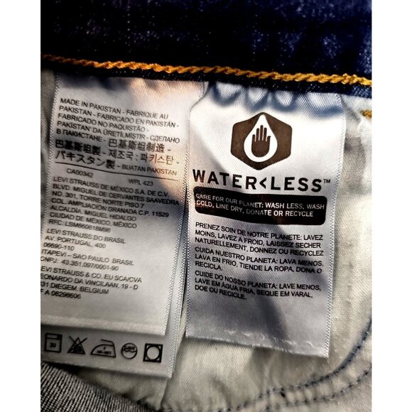 Levi's 710 Super Skinny Jeans Womens size 27 Waist Blue - Picture 4 of 4